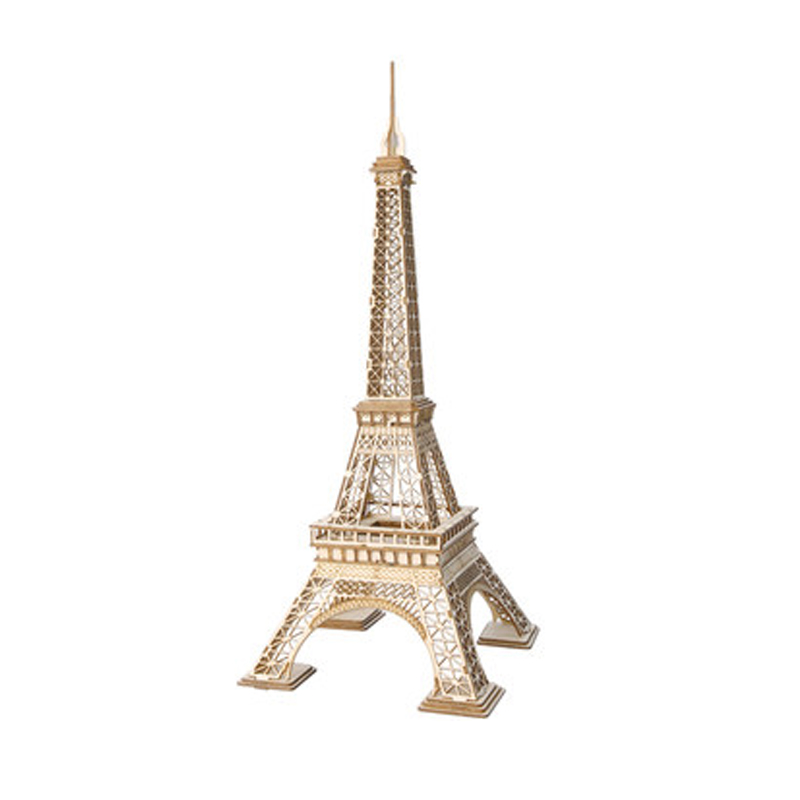 Torre Eiffel, juguetes de ensamblaje de madera, modelo de juguete para adultos, juguetes estereoscópicos en 3D