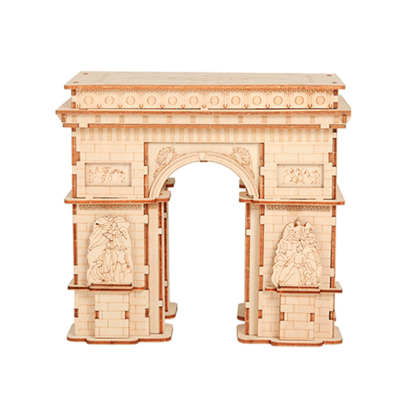 Arc de Triomphe superventas columpios de madera cerebro intelectual DIY modelo de alta dificultad