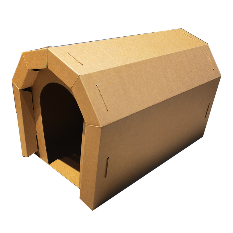 Casa acogedora para gatos que se puede pintar con rascador, hecha de cartón corrugado, ideal para gatos, gatitos y animales pequeños