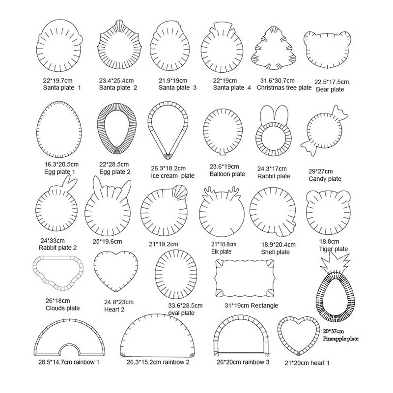 Forma especial para diferentes usos Serie de moldes para platos de papel de alta calidad