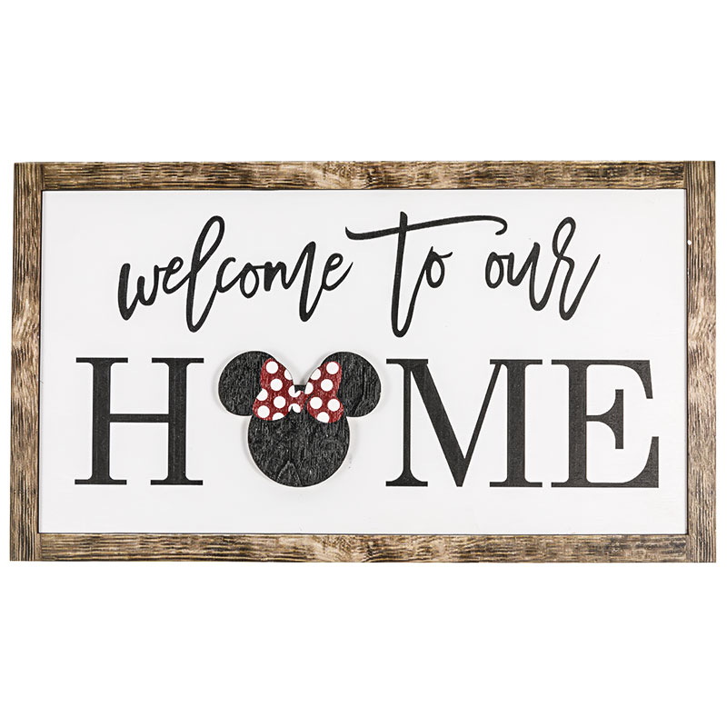 Tablero Colgante de Madera-Mickey & Home