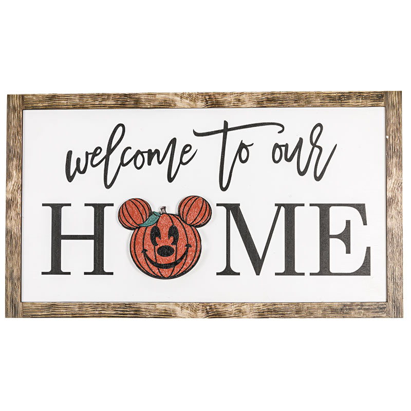 Tablero Colgante de Madera-Mickey & Home