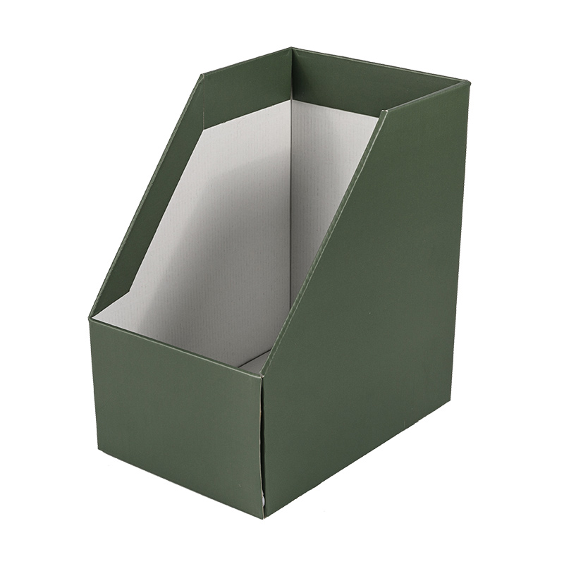 Caja portaarchivos verde claro/oscuro/soporte para libros cajas separadas de papel kraft se pueden montar