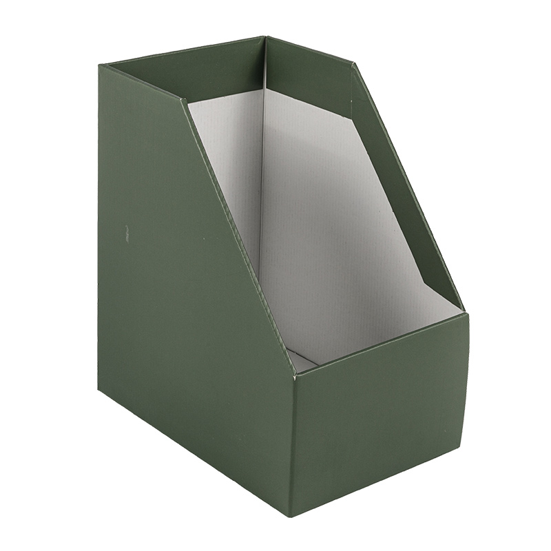 Caja portaarchivos verde claro/oscuro/soporte para libros cajas separadas de papel kraft se pueden montar